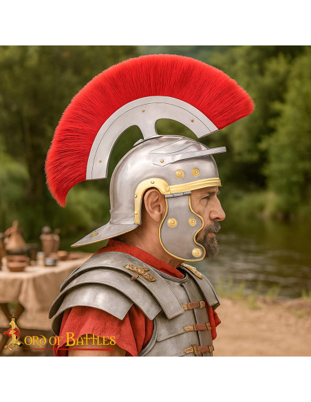 Roman Centurion Helmet with Red...