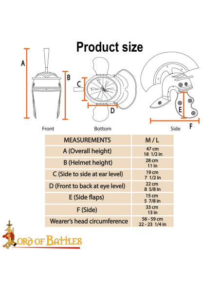 Roman Centurion Helmet with Red...
