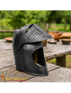 Medieval Bascinet with Visor Knight 14th Century,...