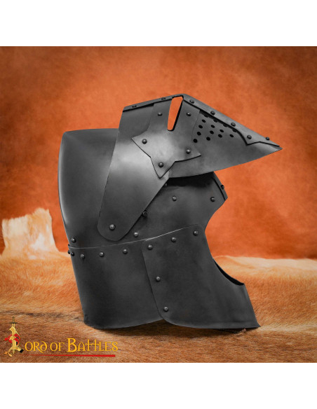 Medieval Bascinet with Visor Knight...