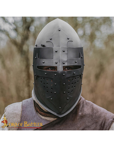 Medieval Bascinet with Visor Knight...