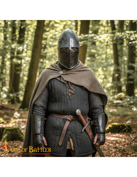 Medieval Bascinet with Visor Knight...