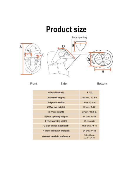 Medieval Bascinet with Visor Knight...