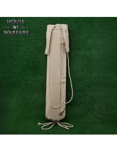 Handcrafted Medieval Quiver in Natural Canvas for Archers