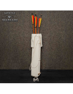 Handcrafted Medieval Quiver in Natural Canvas for Archers 2