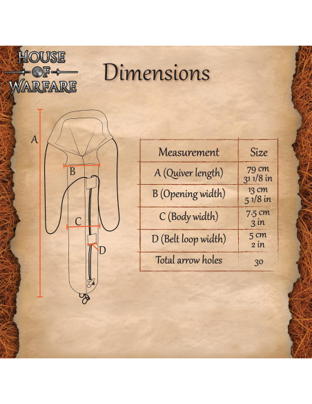 Handcrafted Medieval Quiver in...