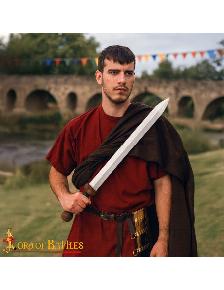 Decorative Roman Gladius with Brass...