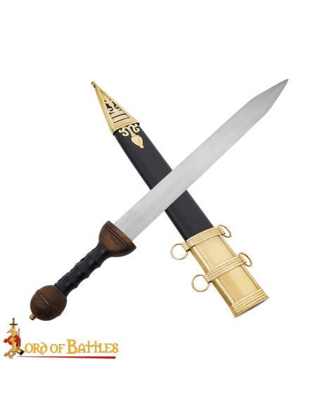Decorative Roman Gladius with Brass...