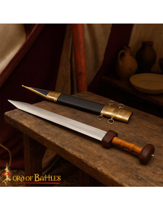Hand-Forged Decorative Roman Gladius Pompeii with Scabbard