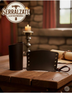 Handmade Brown Leather Medieval Bracelets