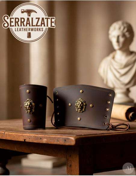 Roman Legionary Lion Bracelets, Brown