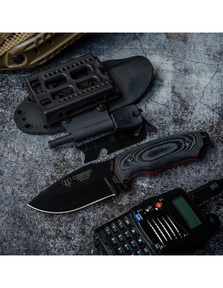 Cudeman Knife with Black MoVa Handle