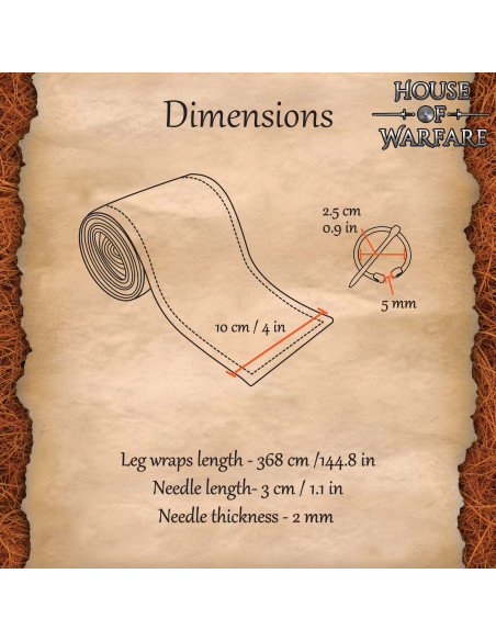 Medieval Winingas in Black Cotton...