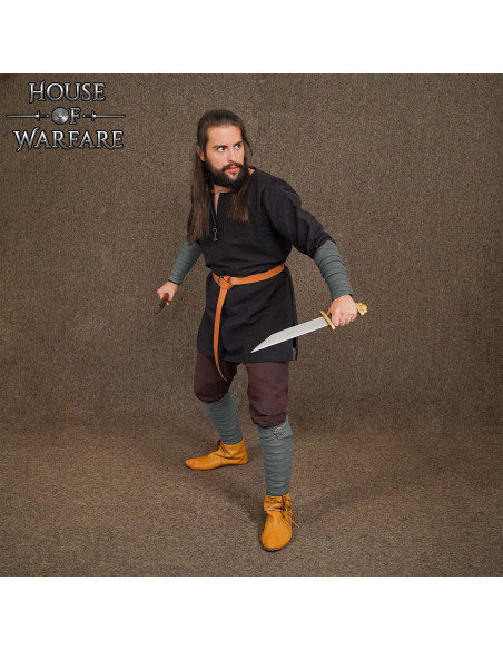 Medieval Winingas in Grey Cotton with...