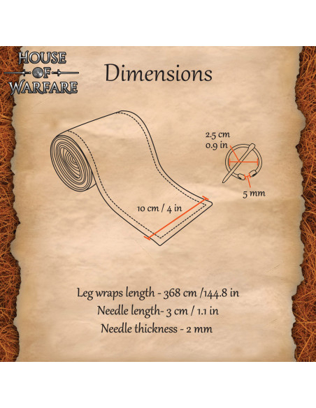 Medieval Winingas in Natural White...