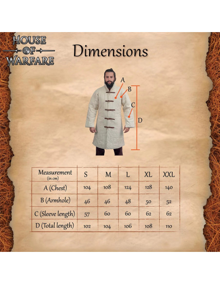 Medieval Quilted Gambeson with...