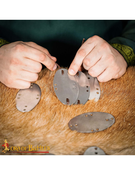 Set of 25 Laminar Steel Plates for Armor