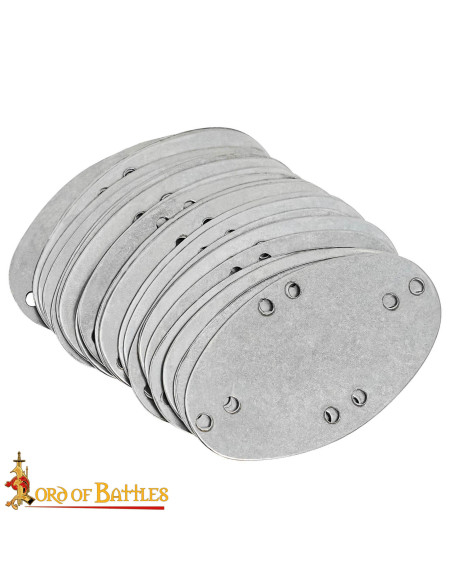 Set of 25 Laminar Steel Plates for Armor
