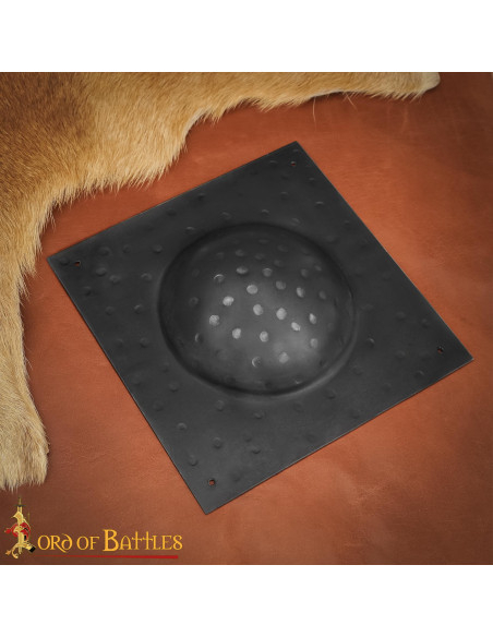 Square Umbo in Blackened Steel for...