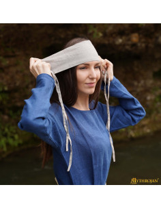 Medieval Bandana 12th-15th Century in Linen, Natural Color
