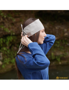 Medieval Bandana 12th-15th Century in Linen, Natural Color 2