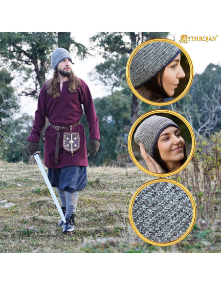 Norse Medieval Wool Hat Naalbinding...