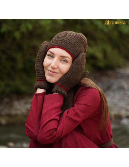 Medieval Nordic Wool Hat Naalbinding...