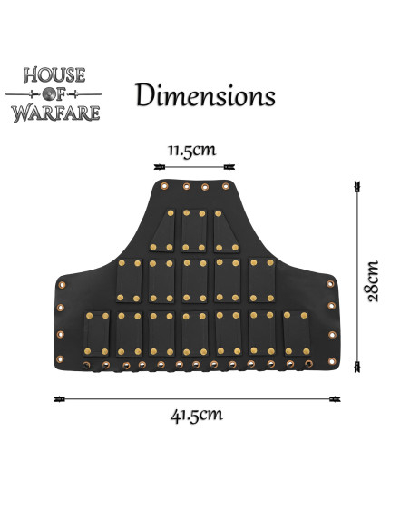 Black Leather Medieval Pauldrons...