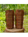Medieval Brown Leather Pauldrons Bohemond Model