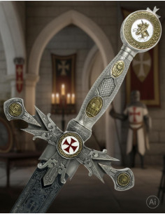 Decorated templar sword 2