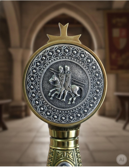 Decorated templar sword