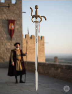 King Felipe II sword, natural size