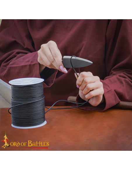 Genuine Leather Black Cord Spool, 100...