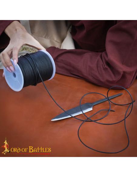 Genuine Leather Black Cord Spool, 100...