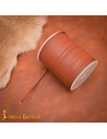 Light Brown Genuine Leather Cord Spool, 50 Meters
