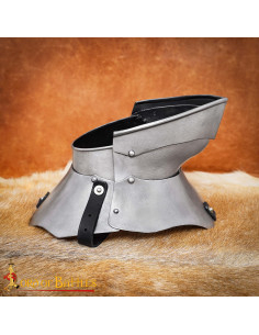 Medieval steel gorget with movable bevor (18 g.) 2