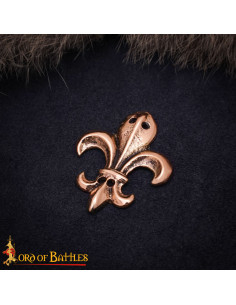 Medieval Ornament Design Fleur-de-Lis in Aged Bronze