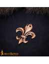 Medieval Ornament Design Fleur-de-Lis in Aged Bronze