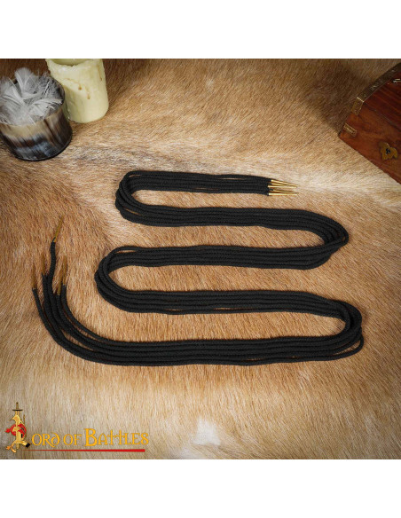 Set of 5 Black Cotton Laces with...