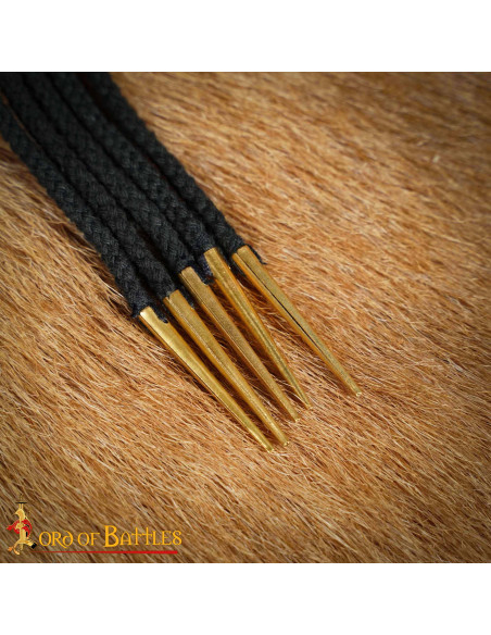 Set of 5 Black Cotton Laces with...