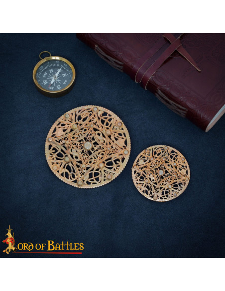 Viking Brooch in Bronze, Nordic Filigree