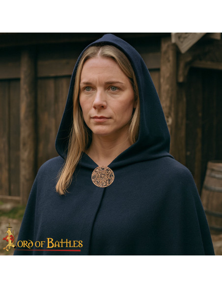 Viking Brooch in Bronze, Nordic Filigree