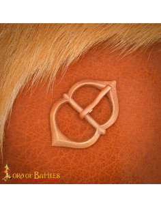 Medieval Belt Buckle in Polished Bronze