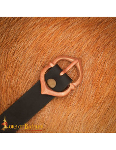 Medieval Belt Buckle in Polished Bronze 2