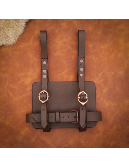 Medieval Belt Buckle in Polished Bronze