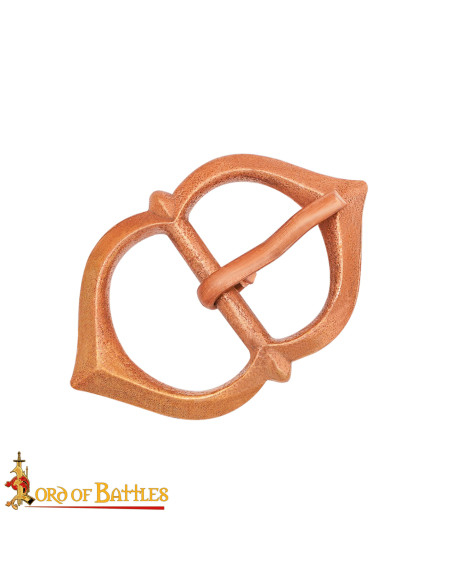 Medieval Belt Buckle in Polished Bronze