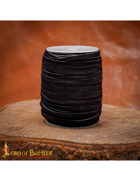 50 Meter Roll of Black Leather Lace...