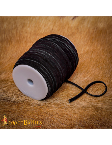 50 Meter Roll of Black Leather Lace...