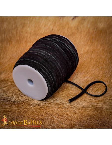50 Meter Roll of Black Leather Lace...