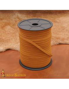 50 Meter Roll of Yellow Leather Cord (5 mm) 2